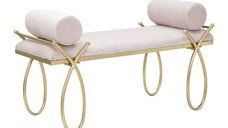 Banca Mauro Ferretti Ribbon Roz 112,5X49X53 cm | Aosom Romania