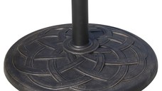 Baza pentru Umbrela de Gradina Outsunny din Rasina, Φ54.5cm 19kg, Bronz | Aosom RO