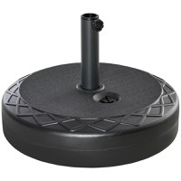 Baza pentru umbrela rotunda Φ55cm Outsunny, pentru stalpi de 38mm, 48mm, negru | Aosom RO - 1