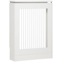 Capac pentru radiator din MDF si otel HOMCOM, 60x18x84cm | Aosom RO - 1