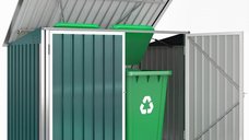 Căsuță pentru tomberoane Outsunny - Soluție de depozitare practică | Aosom Romania
