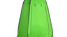 Cort de Dus Outsunny pentru Exterior cu Usa cu Fermoar, Geanta pentru Transport, 126x124x189cm, Verde | Aosom RO