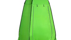 Cort de Dus Outsunny pentru Exterior cu Usa cu Fermoar, Geanta pentru Transport, 126x124x189cm, Verde | Aosom RO