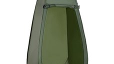 Cort de Dus Pop Up Outsunny Impermeabil cu Fermoar, 100x100x185 cm, Verde | Aosom Romania