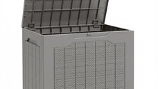 Cufar de Gradina Outsunny cu Mânere, Container pentru Unelte Impermeabil 56x41x50 cm, Bej Deschis | Aosom Romania