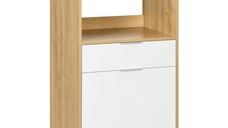 Dulap pentru Cuptorul cu Microunde, Dulap de Bucatarie cu Dulap de Depozitare, Sertar, Camera de Zi 58x40x118cm HOMCOM | Aosom Romania