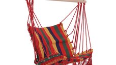 Hamac Scaun Suspendat Outsunny din Poliester, Design Colorat, 100x60x100 cm | Aosom Romania