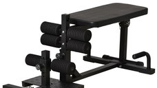 HomCom aparat fitness 3 in1,100x58x46cm, negru | AOSOM RO