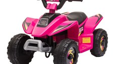 HOMCOM ATV Electric pentru copii 6V Viteza 2,8-4,6 km/h Varsta 18-36 luni Roz | Aosom RO