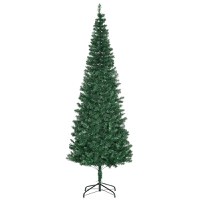 Homcom Brad de Craciun Artificial 210cm 631 Ramuri Dese, Verde, Decoratiune de Craciun | AOSOM RO - 1