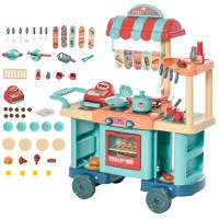 HOMCOM bucatarie de jucarie, copii 3-6 ani, 50 accesorii | AOSOM RO - 1