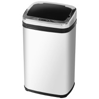 HOMCOM Coș de Gunoi cu Senzor Automat, Oțel Inoxidabil, Capacitate 30L, Design Modern | Aosom Romania - 1