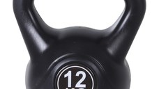 HOMCOM gantera kettlebell 12 kg, 27x21x31cm negru | Aosom Romania
