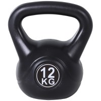 HOMCOM gantera kettlebell 12 kg, 27x21x31cm negru | Aosom Romania - 1