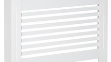 HOMCOM Masca pentru calorifere, sipci MDF, 12x19x81cm, alb | Aosom Ro