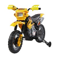 HomCom Moto Cross Electric pentru Copii cu Role,Galben - 1