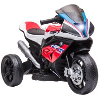 HOMCOM Motocicleta electrica pentru copii BMW HP4 cu licenta Jucarie de rulare cu 3 roti 6V Motocicleta | AOSOM RO - 1
