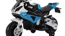 Homcom Motoreta Electrica pentru Copii BMW RR 12V, Negru si Albastru