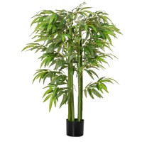 Homcom planta artificiala bambus in ghiveci, 140 cm | Aosom Ro - 1