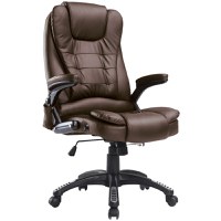 HomCom, scaun birou, cu incalzire si masaj, 62x68x111-121 cm | Aosom Ro - 1