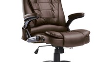 HomCom, scaun birou, cu incalzire si masaj, 62x68x111-121 cm | Aosom Ro