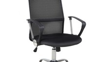 Homcom scaun ergonomic de birou, insertie plasa, negru | Aosom Ro