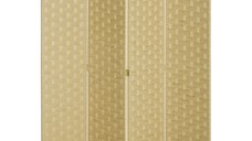 HOMCOM Separator de interior din lemn, perete de separare pliabil pentru casa si birou, inaltime 170 cm, maro | AOSOM RO