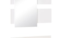 HOMCOM Set mobilier pentru hol cu ​​oglinda si sertar, mobilier modern din lemn cu oglinda 40x70cm, fixare pe perete | AOSOM RO