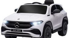 Mercedes-Benz EQA 12V Masinuta Electrica pentru Copii cu Baterie Portabila, cu Telecomanda, Muzica, Claxon, pentru 3-8 ani Alb HOMCOM | Aosom RO