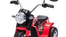 Motocicleta Electrica HOMCOM cu Baterie Reincarcabila 6V, Viteza 2km/h, de la 18-36 Luni, Rosie | Aosom RO