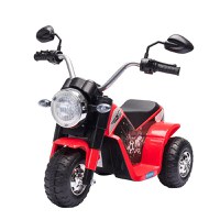 Motocicleta Electrica HOMCOM cu Baterie Reincarcabila 6V, Viteza 2km/h, de la 18-36 Luni, Rosie | Aosom RO - 1