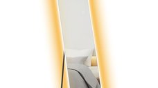 Oglinda HOMCOM cu LED-uri, control tactil, reglabila, fara rama, 40 x 150 cm