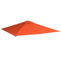 Outsunny Acoperis de Schimb pentru Foisor 3x3m din Poliester Impermeabil Anti-UV, Portocaliu - 1