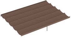 Outsunny Acoperis de schimb pentru pergola, poliester impermeabil, 10 orificii de drenaj, 350x260 cm, gri