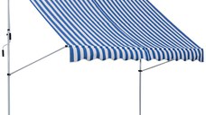 Outsunny Copertina Retractabilă cu Brațe și Manivelă, Rezistentă la Intemperii, Metal și Poliester, 300x150 cm | Aosom Romania