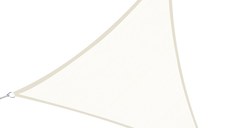 Outsunny Cort Parasolar Triunghiular, Protecție UV, Perfect pentru Spații Exterioare, Crem, 6x6x6m | Aosom Romania