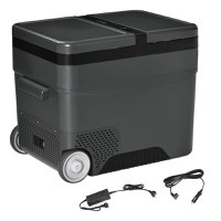 Outsunny Frigider Portabil Electric 45L cu Maner Telescopic și Roți Ușor de Transportat | Aosom Romania - 1
