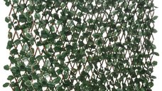 Outsunny Gard Extensibil din Poliester si Ratan, 200x100 cm, Verde | Aosom Romania