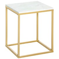 Outsunny Masuta de Cafea pentru Salon si Gradina, Culoare Auriu | Aosom Ro - 1