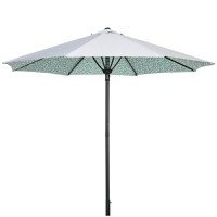 Outsunny Parasolar Umbrela de Gradina, Umbrela de Masa in Aer Liber Umbrela de Soare cu Copertina cu 8 Spite, Verde | AOSOM RO - 1