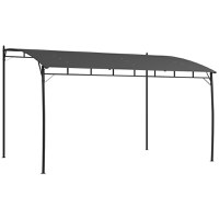 Outsunny Pergola Exterior 3x4m Cadru Metalic Protecție Solară pentru Grătar Terasă Verandă Gri | Aosom Romania - 1