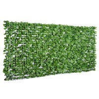 Outsunny Rulou de Gard Viu Artificial pentru Balcon si Gradina din PE, Gard Viu Artificial cu Frunze de Artar Verzi 300x150cm - 1