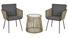 Outsunny Set Mobilier de Grădină cu 2 Șezlonguri Recliner pentru Exterior, cu Pernă Căptușită din PE, 196x65x22 cm, Gri | Aosom Romania
