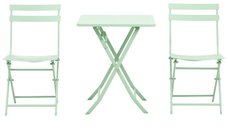 Outsunny Set Mobilier de Grădină Pliabil din Metal Verde Masă și Scaune pentru Spații Exterioare și Terasă Design Compact | Aosom Romania