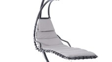 Outsunny Sezlong Suspendat Relax Chaise Longue de Lux cu Acoperis, Gri | Aosom Ro