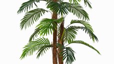 Palmier Artificial Outsunny 1,2 m cu Ghiveci Inclus - Frunze Realiste pentru Decor Interior si Exterior