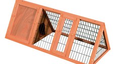 PawHut cusca lemn de brad, pentru iepuri, 118x50x45cm | Aosom Ro