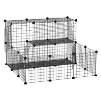 PawHut cusca modulara pentru iepuri, 105x105x70cm | AOSOM RO - 1