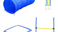 PawHut set de agility pentru caini, cu slalom, tunel si obstacol de sarit