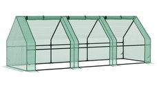 Sera gradina cu prelata Outsunny 270x90x90cm, verde | Aosom Romania